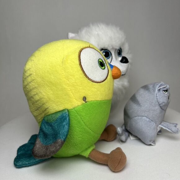 Secret Life of Pets GIDGET White Pomeranian Dig, SWEETPEA Bird & CHLOE  Cat - Picture 3 of 7